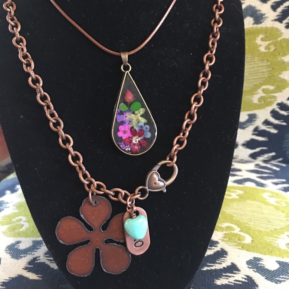 Boho chic handmade necklace set